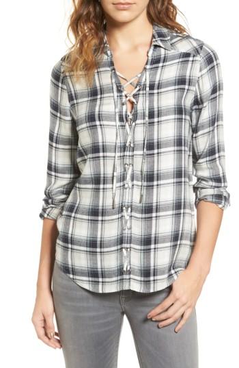 Women's Paige Clea Plaid Shirt - Blue