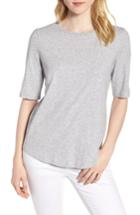 Petite Women's Eileen Fisher Crewneck Tee P - Grey