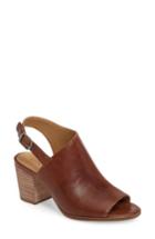 Women's Lucky Brand Obelia Block Heel Sandal M - Brown