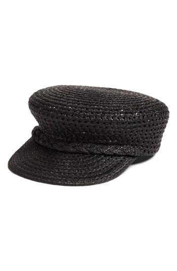 Women's Eric Javits Capitan Squishee Cap - Black