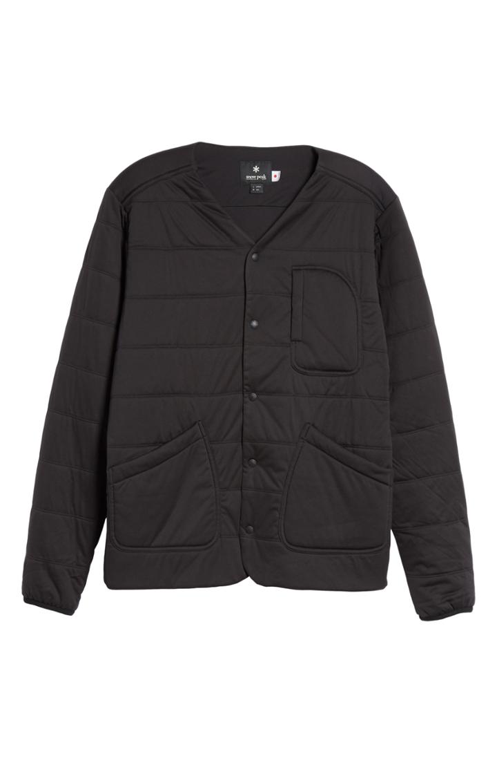 Men's Snow Peak Flexible Insulated Men's Cardigan - Black