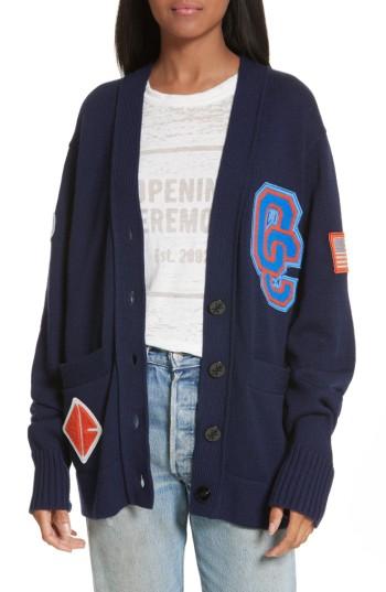 Women's Opening Ceremony Varsity Cardigan - Blue
