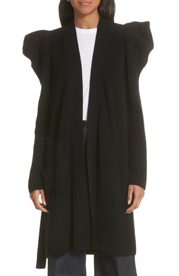 Women's A.l.c. Dion Leg Of Mutton Cardigan - Black
