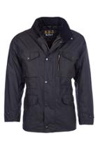 Men's Barbour Sapper Regular Fit Weatherproof Waxed Cotton Jacket, Size - Black