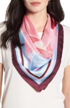 Women's Kate Spade New York Travel Stickers Silk Square Scarf