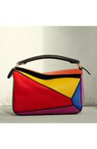 Loewe Small Puzzle Colorblock Calfskin Leather Bag -