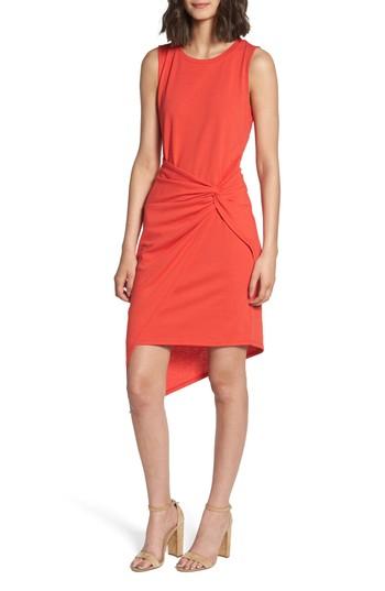 Women's Trouve Twist Front Dress, Size - Red