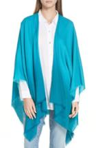 Women's Eileen Fisher Ombre Poncho Wrap, Size - Blue