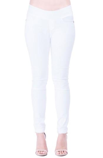 Women's Olian 'geni' Maternity Skinny Jeans - White