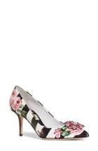 Women's Dolce & Gabbana Stripe Rose Pump Us / 35eu - White