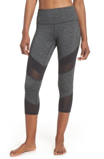 Women's Zella Live In Electric Mix Power Mesh Crop Leggings