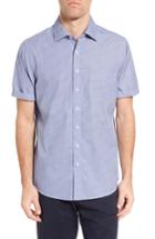 Men's Rodd & Gunn Sullivan Regular Fit Print Sport Shirt, Size - Blue