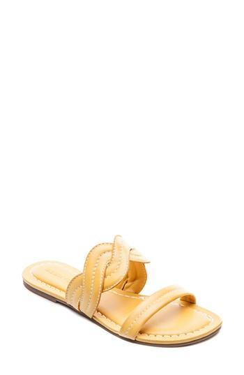 Women's Bernardo Mirian Slide Sandal M - Yellow