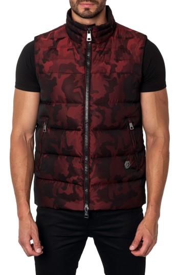 Men's Jared Lang Camo Down Puffer Vest - Red