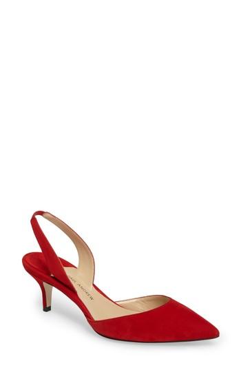 Women's Paul Andrew 'rhea' Slingback Pump Us / 40eu - Red