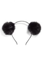 Tasha Double Faux Fur Pom Headband