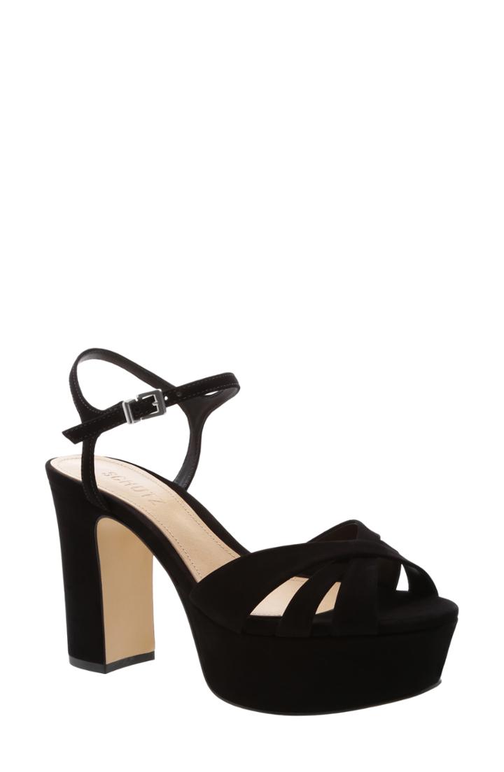 Women's Schutz Keefa Platform Sandal M - Black