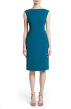 Women's Lafayette 148 New York Welma Seamed Sheath Dress - Blue/green