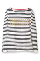 Women's Boden Make A Statement Breton Stripe Top - Ivory