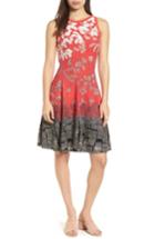 Women's Nic+zoe Terrace Twirl Fit & Flare Dress - Red
