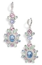 Women's Givenchy Large Double Drop Crystal Earrings