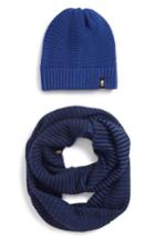 Women's The North Face Purrl Stitch Beanie & Infinity Scarf Set - Blue