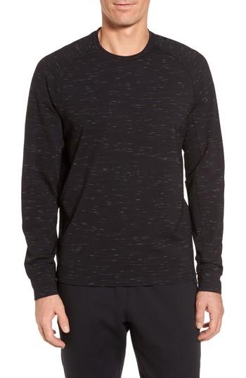 Men's Smartwool Merino 250 Base Layer Pattern Crewneck T-shirt - Black