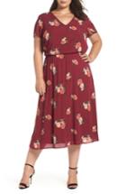 Women's Wayf Blouson Midi Dress X - Red