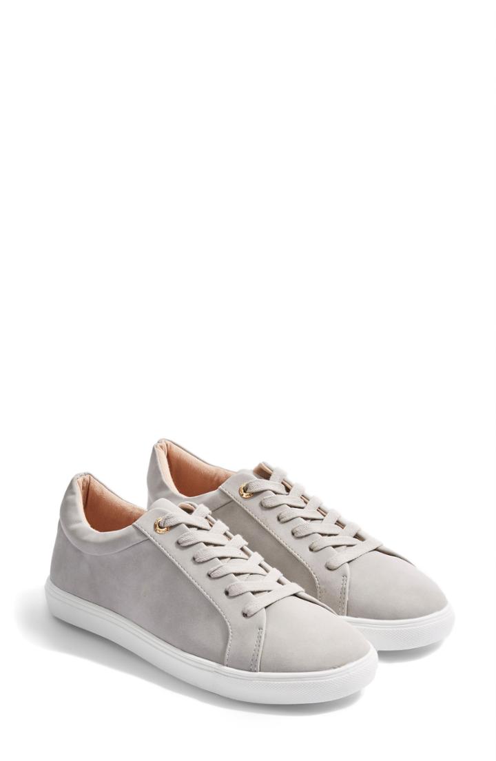 Women's Topshop Cookie Low Top Sneaker .5us / 42eu - Grey