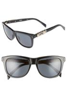 Women's Moschino Basic 53mm Polarized Sunglasses - Black