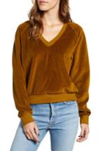 Women's Pst By Project Social T Velour Sweatshirt - Yellow