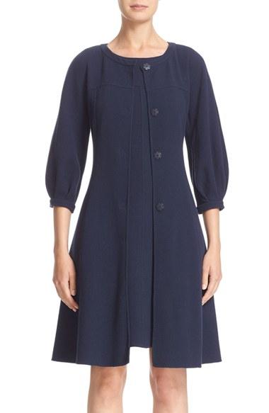 Women's Armani Collezioni Double Crepe Caban Jacket - Blue