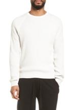 Men's Vince Slim Fit Thermal Knit Raglan Sweater - White