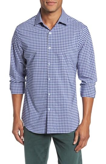 Men's Mizzen+main Howe 2.0 Plaid Sport Shirt - Blue