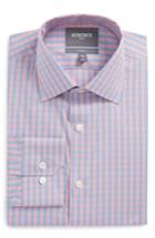 Men's Bonobos Jetsetter Slim Fit Stretch Check Dress Shirt - 33 - Pink