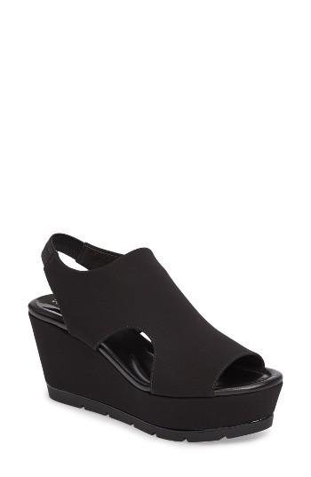 Women's Donald J Pliner Fonda Platform Wedge Sandal M - Black