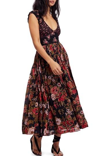 Women's Free People Love You Midi Dress - Black