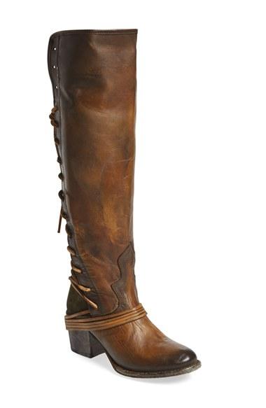 Women's Freebird By Steven 'coal' Leather Boot, Size 7 M - Green