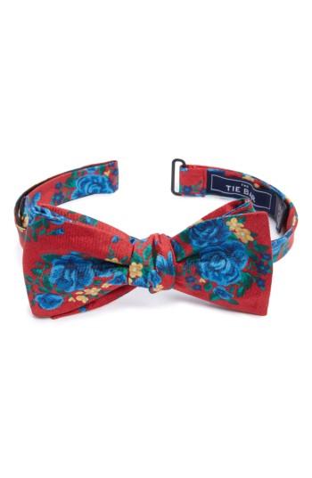 Men's The Tie Bar Hinterland Floral Silk Bow Tie, Size - Red