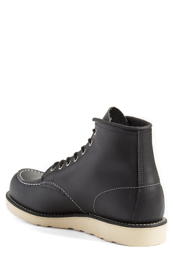 Men's Red Wing 6 Inch Moc Toe Boot .5 M - Black