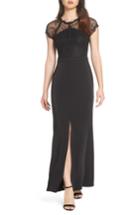 Women's Harlyn Lace Cap Sleeve Gown - Black