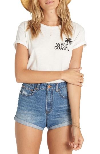 Women's Billabong West Coast Boyfriend Tee - White