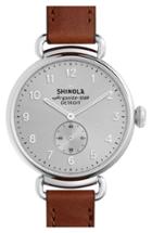 Women's Shinola The Canfield Leather Strap Watch, 38mm