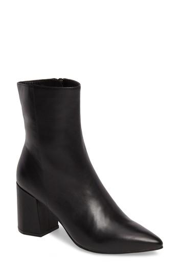 Women's Linea Paolo Bobby Pointy Toe Boot .5 M - Black