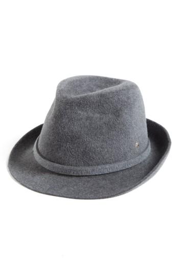 Women's Helen Kaminski Packable Fur Felt Fedora - Grey