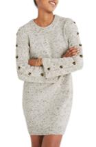Women's Madewell Donegal Sweater Dress, Size - Ivory