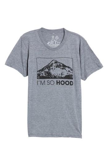 Men's Casual Industrees I'm So Hood T-shirt, Size - Grey