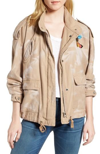 Women's Scotch & Soda Oversize Military Jacket - Beige