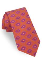 Men's Ted Baker London Superb Paisley Silk Tie, Size - Orange