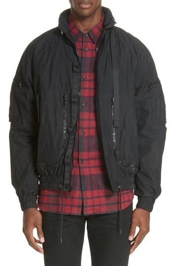 Men's John Elliott Parachute Jacket - Black